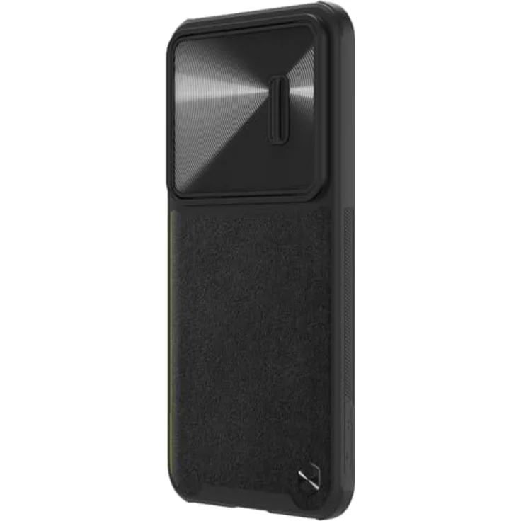 Nillkin Leather CamShield Samsung Galaxy S23 Plus Hülle, Schwarz, mit Kamera Slider und Sturzschutz – Bild 3