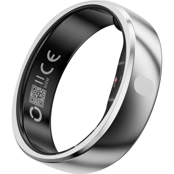 RingConn Smart Ring Gen 2 Air (10, Silber), Ultra-dünner Smart Ring mit Gesundheitsüberwachung, bis zu 10 Tage Akkulaufzeit, wasserdicht bis 100 Meter