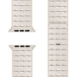 Nalia Volt Armband für Apple Watch Ultra/SE/10/9/8/7/6/5/4/3/2/1, Magnet Silikon Sportarmband, wasserfest, 42/44/45/49mm, Polarstern Sandweiss