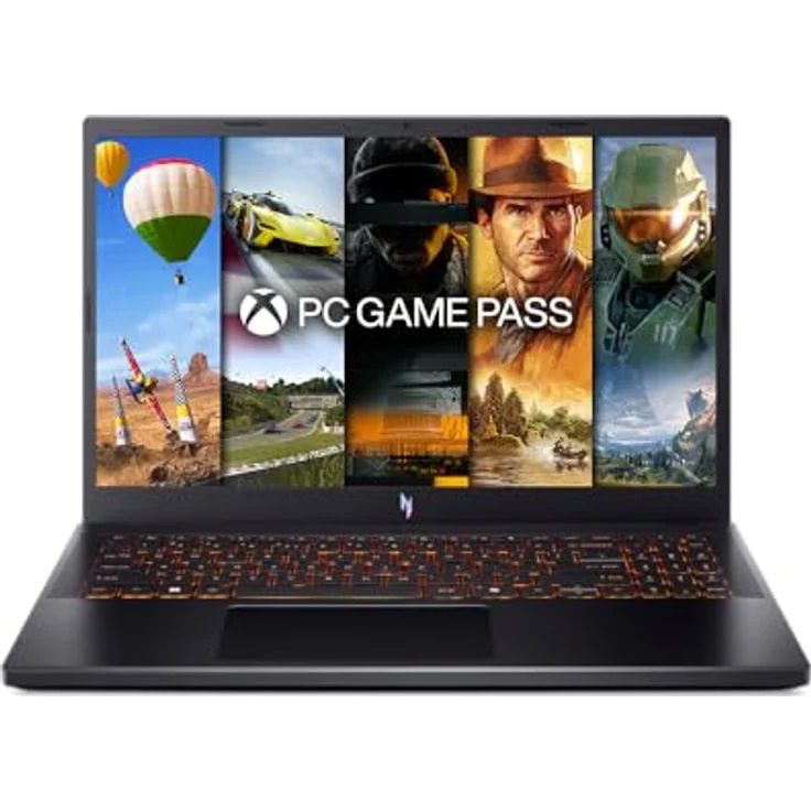 Acer Nitro V15 (ANV15-52-714T) Gaming Laptop | FHD IPS 165Hz Display | Intel Core i7-13620H | 16GB RAM | 512GB SSD | NVIDIA GeForce RTX 5050 | Windows 11 | QWERTZ Tastatur – Bild 2