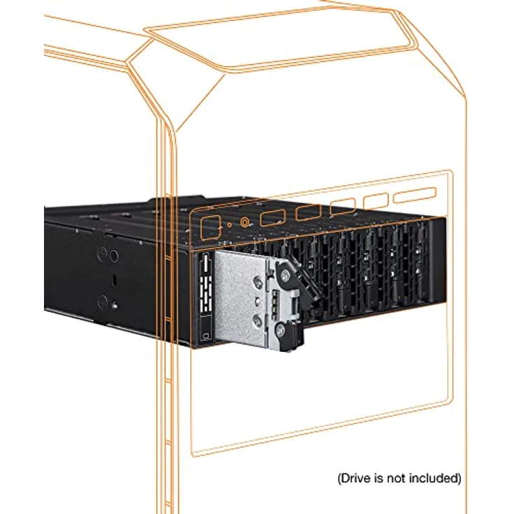ICY DOCK 8X M.2 NVMe PCIe 4.0 SSD Wechselrahmen - ToughArmor MB873MP-B V2, Schwarz - Unterstützt PCIe 4.0 und Tri-Mode, Kühlung durch 2x 40mm Lüfter