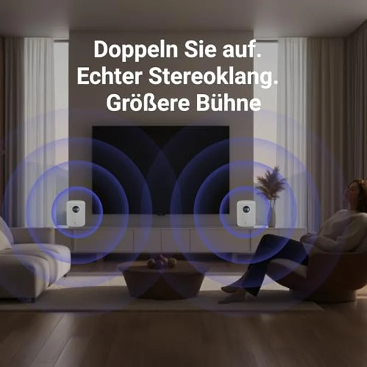 WIIM WiiM Sound, Streaming- & Netzwerkplayer mit 100 W klangstarkem Lautsprecher, weiß – Bild 7