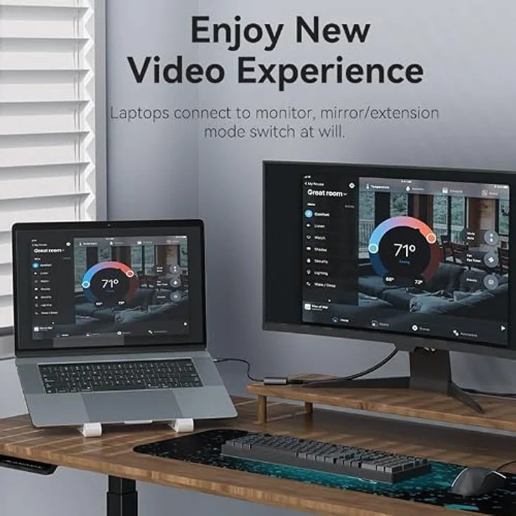 VENTION ACYHB USB C + USB A auf HDMI Adapter, 1080p @ 60Hz, Dual-Schnittstelle, tragbare Aluminiumlegierung, grau, kompatibel mit Windows und MacOS – Bild 4