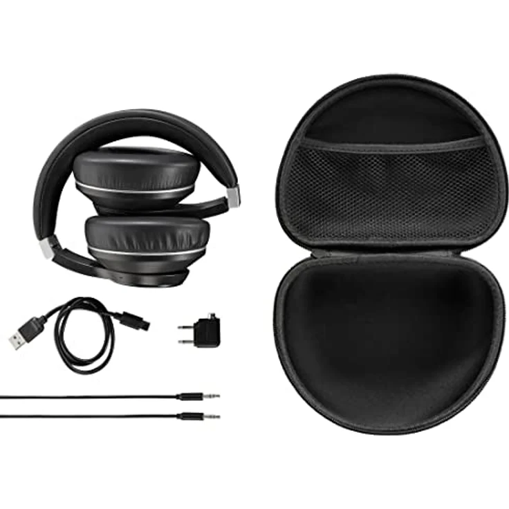 Hama Bluetooth Kopfhörer „Passion Voyage“ (Over Ear Kopfhörer, Noise Cancelling, Wireless Charging, kabellos, Kopfhörer mit Mikrofon, mit Touch Funktion, Bluetoothkopfhörer, Ohrpolster) schwarz, Klein – Bild 5