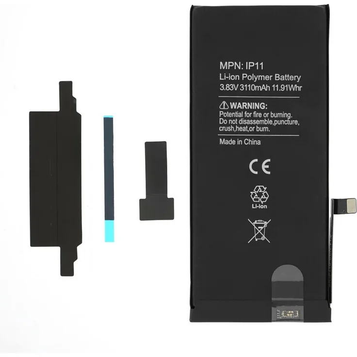 OTTO Akku für iPhone 11, Original Ersatzakku mit dekodiertem IC für verbesserte Leistung, 1 St