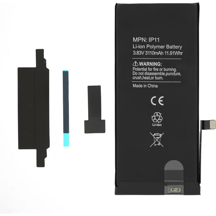 OTTO Akku für iPhone 11, Original Ersatzakku mit dekodiertem IC für verbesserte Leistung, 1 St