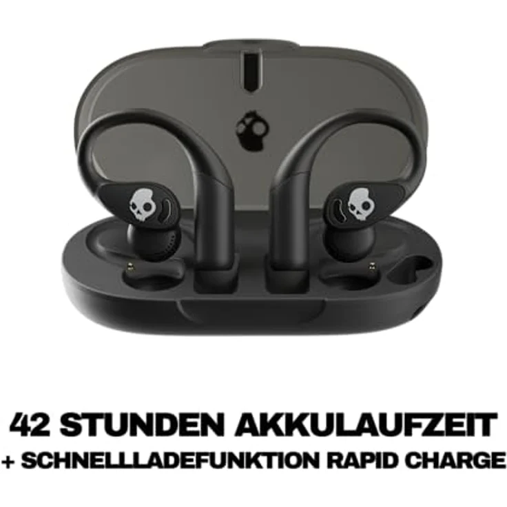 Skullcandy Push 540, Drahtlose Bluetooth Open-Ear-Ohrhörer mit bis zu 42 Stunden Akkulaufzeit, schwarz – Bild 3