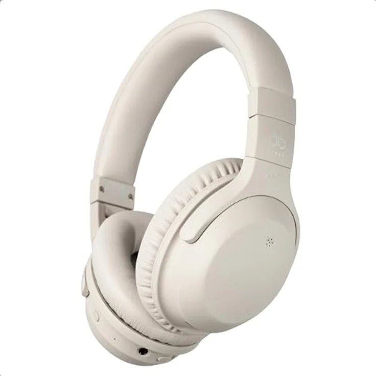 final UX2000 Bluetooth-Kopfhörer, Hybrid-Geräuschunterdrückung, Gaming-Modus mit niedriger Latenz, maximale 60 Stunden Musikwiedergabe, Multipoint, entworfen in Japan (Cremeweiss) – Bild 1