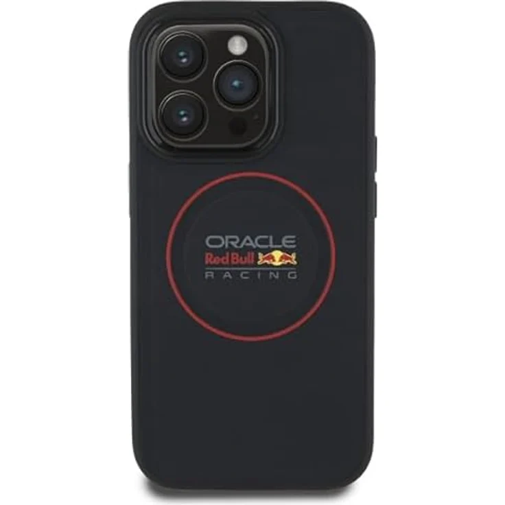 Red Bull RBHMP14L24PUILVR iPhone 14 Pro 6.1" Hardcase aus ökologischen Leder in Navy Blau mit MagSafe und rotem Ring – Bild 3
