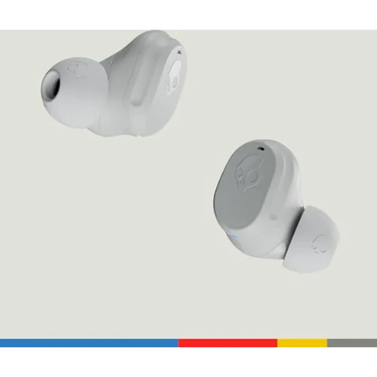 SKULLCANDY Mod Bluetooth Wireless In-Ear-Kopfhörer, Verwendung mit iPhone und Android, Ladekoffer, Kachel und Mikrofon, IPX4 schweißbeständig – Grau/Blau – Bild 2