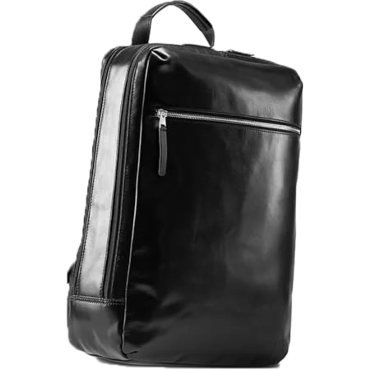 Jost Skagen Business-Rucksack, 100% Leder, 42 cm mit Laptopfach, schwarz – Bild 2