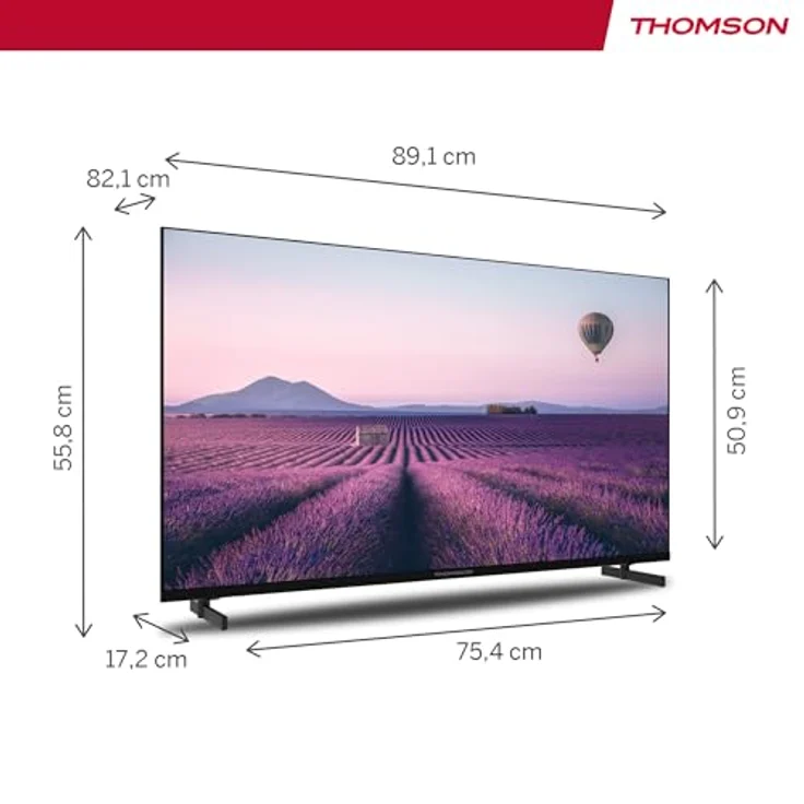 Thomson 40 Zoll (121 cm) Full HD Fernseher Smart Android TV (WLAN, Triple Tuner DVB-C/S2/T2) - 40FA2S13-2023, Full-HD-Auflösung, Android TV, beleuchtete Fernbedienung, 3-jährige Garantie, A+ Panel – Bild 2
