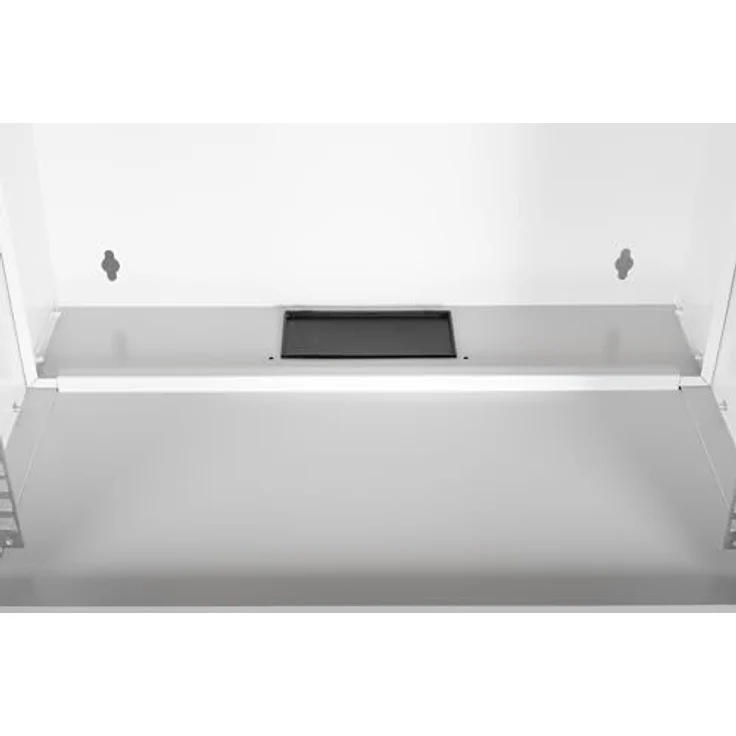 DIGITUS Netzwerkschrank SoHo Pro - 19-Zoll Rack 7 HE - Unmontiert - Wandmontage - 400 mm Tiefe - 327 mm Nutztiefe - Traglast 60 kg - Glastür - Grau – Bild 5