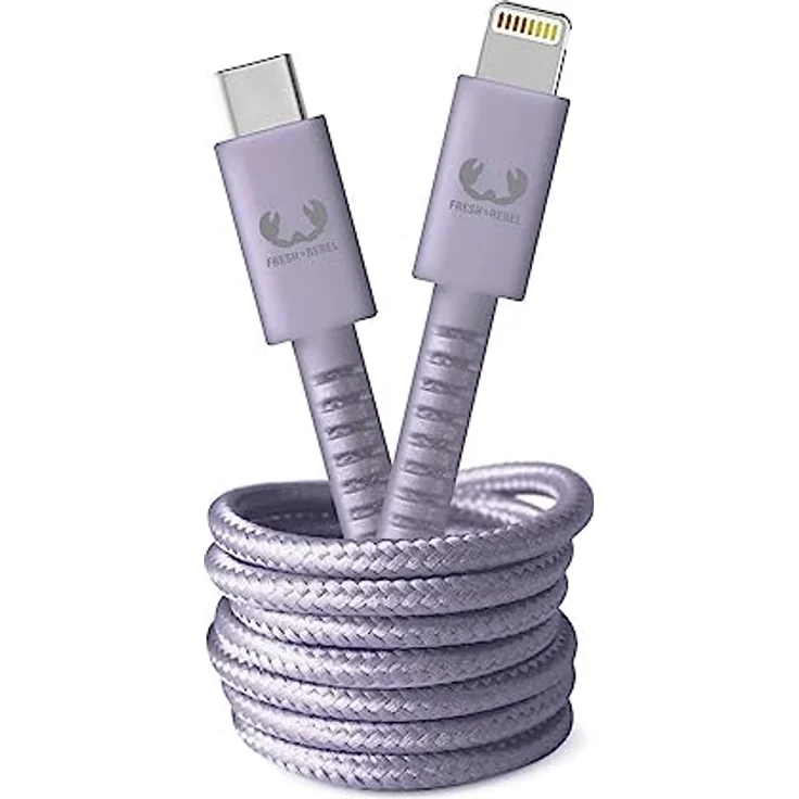 Fresh 'n Rebel 2CLC200DL, 2 m, USB C, Lightning, Lila – Bild 1
