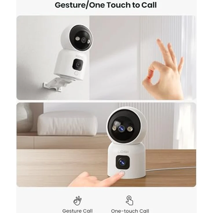 ZOSI Dual-Lens Überwachungskamera C528D mit 2K+2K, 2,4/5G WLAN, KI Personenerkennung, Farbnachtsicht – Bild 3