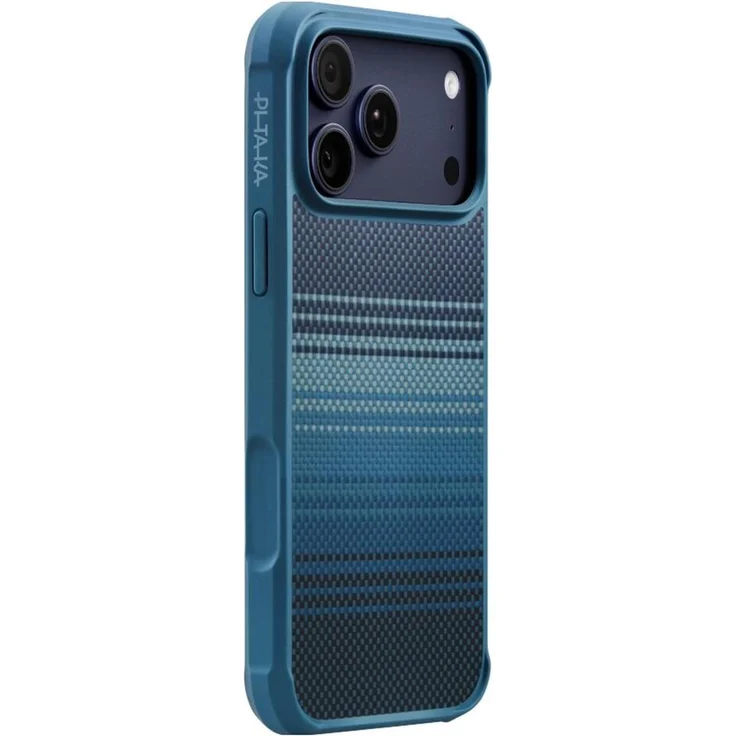 Pitaka Aramid ProGuard Schutzhülle in Militärqualität für Apple iPhone 17 Pro Max, blau, MagSafe-kompatibel, stoßfest
