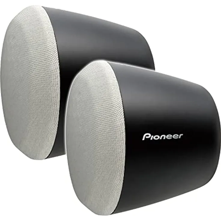 PIONEER TS-STX080, Satellitenlautsprecher für Wohnmobile & Camper (2er-Set) mit 78 mm, 100 W max., 20 W RMS, 4 Ohm, flexible Montagearme und Lautsprechergrills – für Autoradio & Mediacenter