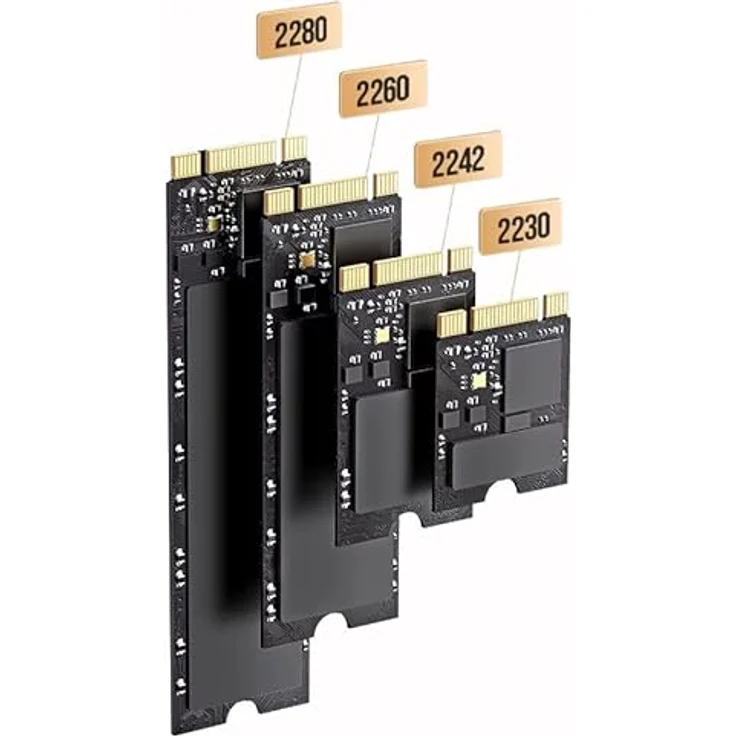 LogiLink UA0435 M.2 Festplattengehäuse, Grau, USB 3.2 Gen 2x2 bis 20 GBit/s, Aluminium, für NVMe/SATA SSDs – Bild 5