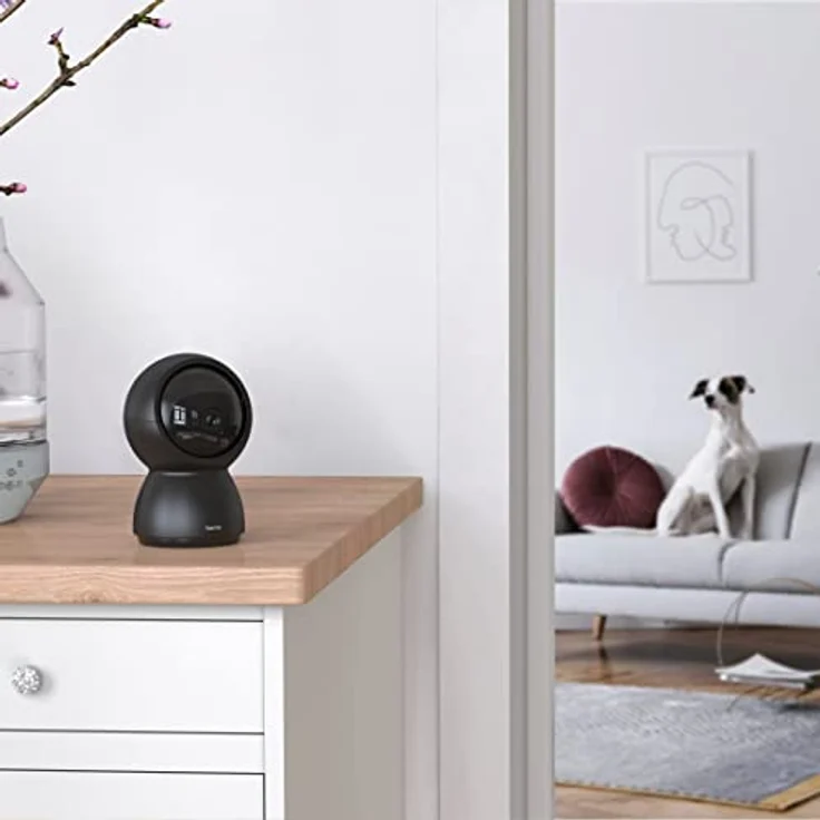 Hama Überwachungskamera innen WLAN (schwenkbare, neigbare WLAN Kamera mit App, Nachtsicht, Aufzeichnung, Bewegungsmelder, Gegensprechanlage, auch als Haustierkamera, Babyphone, 1080p, 128GB) schwarz – Bild 4