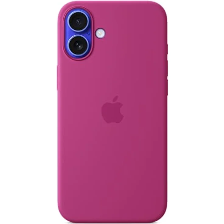 Apple iPhone 16 Plus Silikon Case mit MagSafe – Fuchsia, Schutzhülle aus recyceltem Silikonmaterial mit integrierter Kamera-Steuerung – Bild 1