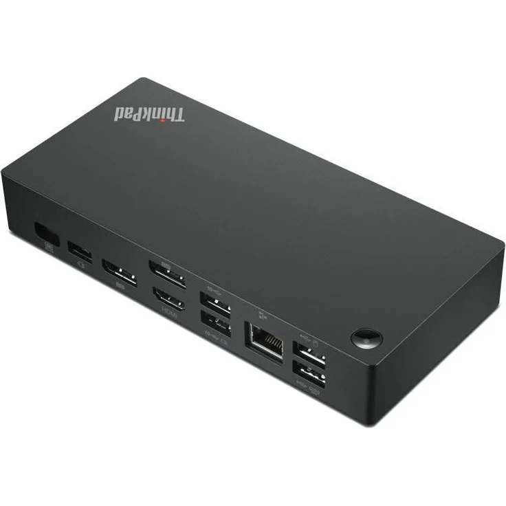 Lenovo ThinkPad Universal USB-C Dock, Laptop-Dockingstation mit dynamischem Power Charging bis zu 100 W, Schwarz