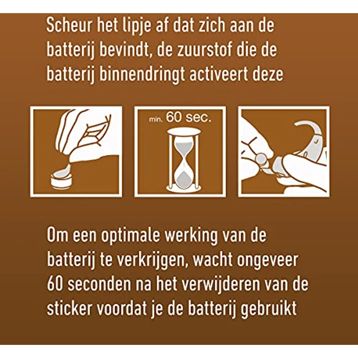 Panasonic PR312 Zink-Luft-Batterien für Hörgeräte, Typ 312, 1.4V, Hörgerätbatterien, 10 Packungen (60 Stück), braun – Bild 10