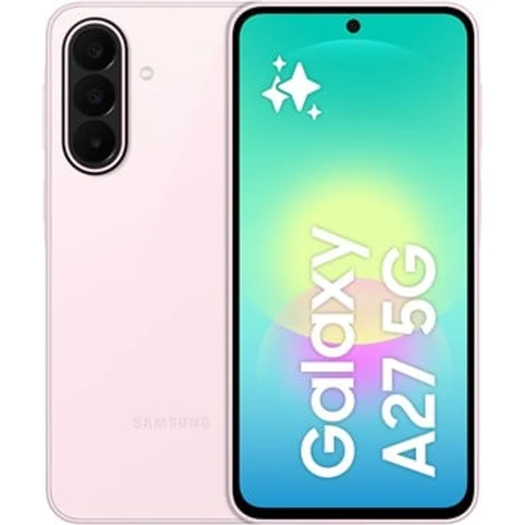 Samsung Galaxy A27 5G Smartphone, 256 GB, 6.7" Super AMOLED, 50 MP Dreifach Kamera, Dual Sim, Hellrosa