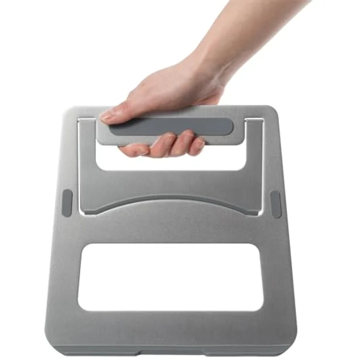 my wall HT19L Notebook-Ständer, faltbarer Aluminium Laptopständer, schwarz – Bild 4