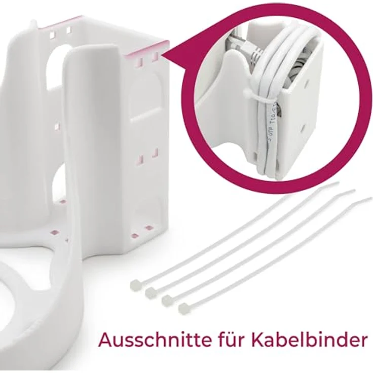Mobilefox 3X Wandhalterung für TP-Link Deco X50 AX3000, Weiß, inkl. Montagematerial – Bild 5