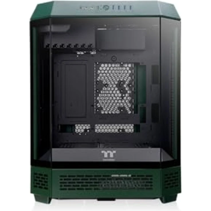 Thermaltake The Tower 600 Mid Tower Chassis | Hidden Connector | Racing Green, PC-Gehäuse mit vertikalem Design und Kühlungsunterstützung bis zu 420 mm AIO-Radiator – Bild 2