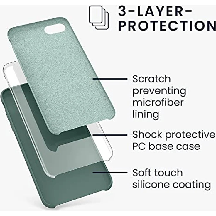 kwmobile Handyhülle, Hülle für Apple iPhone 7 - 8 - SE (2020) - TPU Silikon Handy Schutzhülle Cover Case – Bild 2