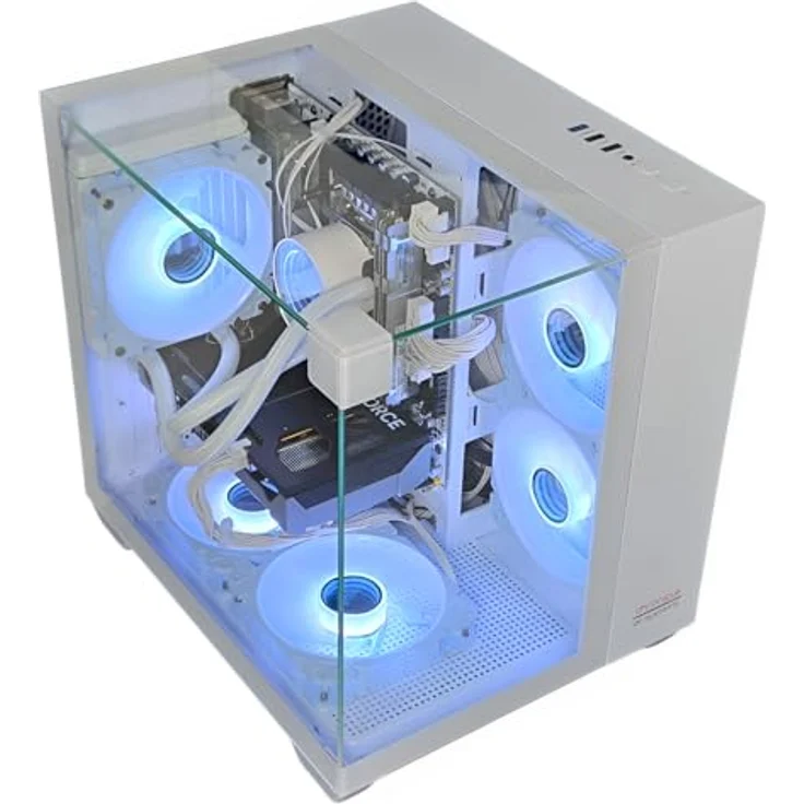 PC Store NCA Chronicle Gaming PC Triorama, Intel E5-2678v3, 12 Core, 64 GB RAM, 1 TB SSD, Nvidia GeForce RTX 5060, Wasserkühlung, Windows 11, weiß – Bild 9