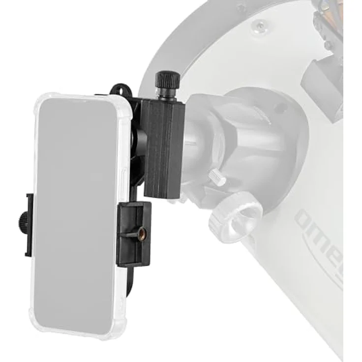 Omegon Teleskop Horizon N 114/900, Deep-Sky-Teleskop mit Parabolspiegel und Crayford-Okularauszug, inkl. Smartphone-Adapter und Bluetooth-Fernauslöser – Bild 4