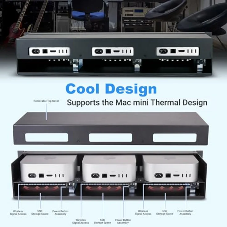SoNNeT RackMac mini (2024+), Zubehör für NAS mit sorgfältiger Verarbeitung und ausgewählten Materialien – Bild 4
