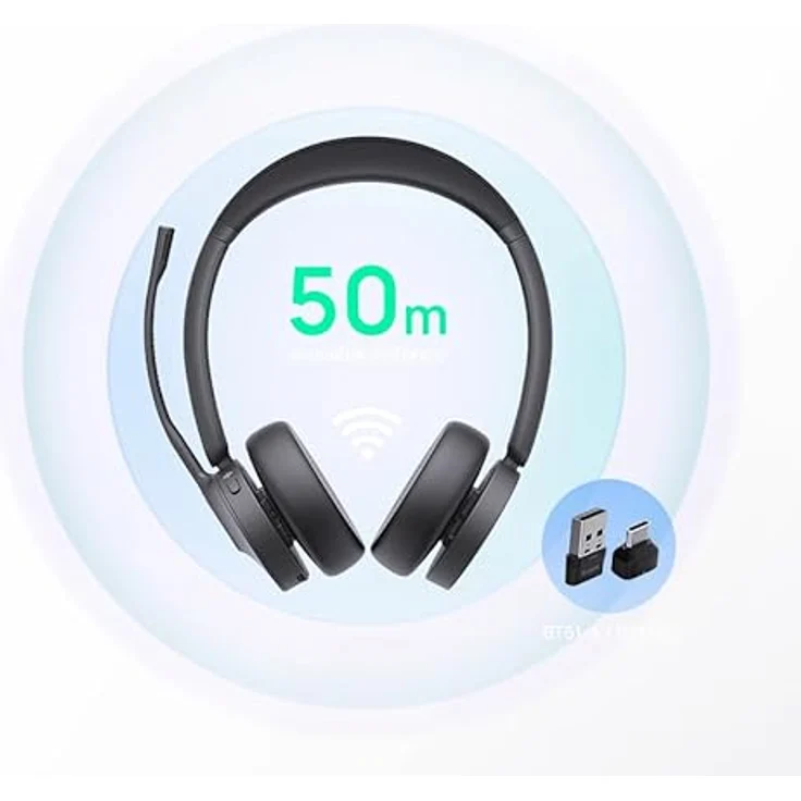 Yealink Headset BH70 Mono Teams, USB-C/A Ladeständer, inkl. Teams-Taste und bis zu 12 Stunden Gesprächszeit – Bild 2