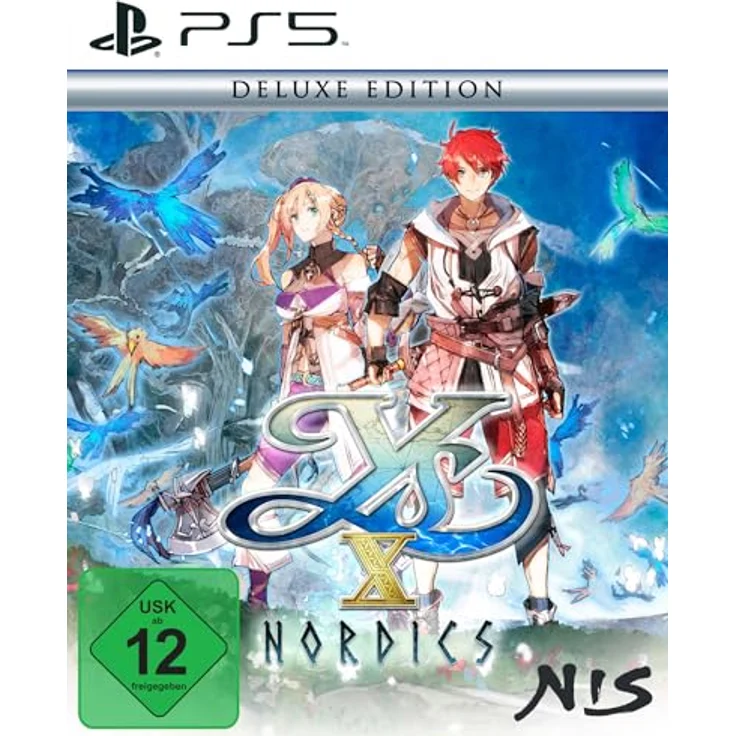 NIS America Ys X: Nordics - Deluxe Edition (PlayStation 5) - Cross Action System, Macht von Mana, Seemannsgarn - Blau – Bild 1