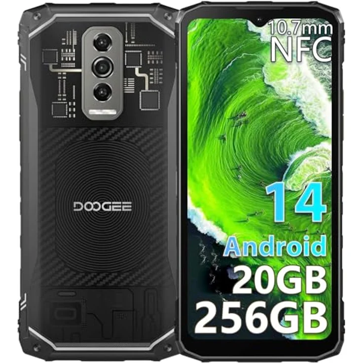 DOOGEE Blade10 Ultra Smartphone (6.56 Zoll, 50 MP Kamera, Android 14, 16GB+256GB, 50MP+8MP, 5150mAh, NFC/FM) – Bild 1