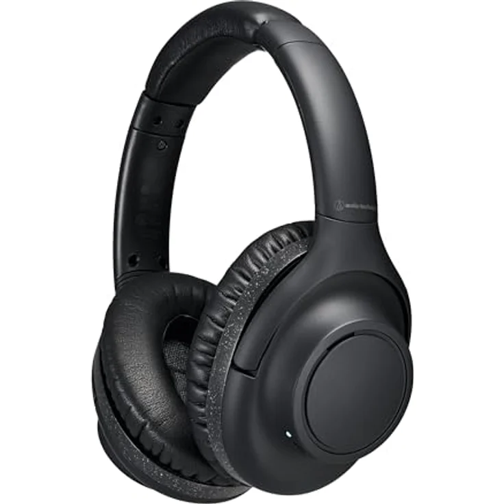 Audio-Technica ATH-S300BTBK Kabelloser Kopfhörer mit Geräuschunterdrückung Schwarz, 90 Stunden Akkulaufzeit, Hybrid-Noise-Cancelling – Bild 1
