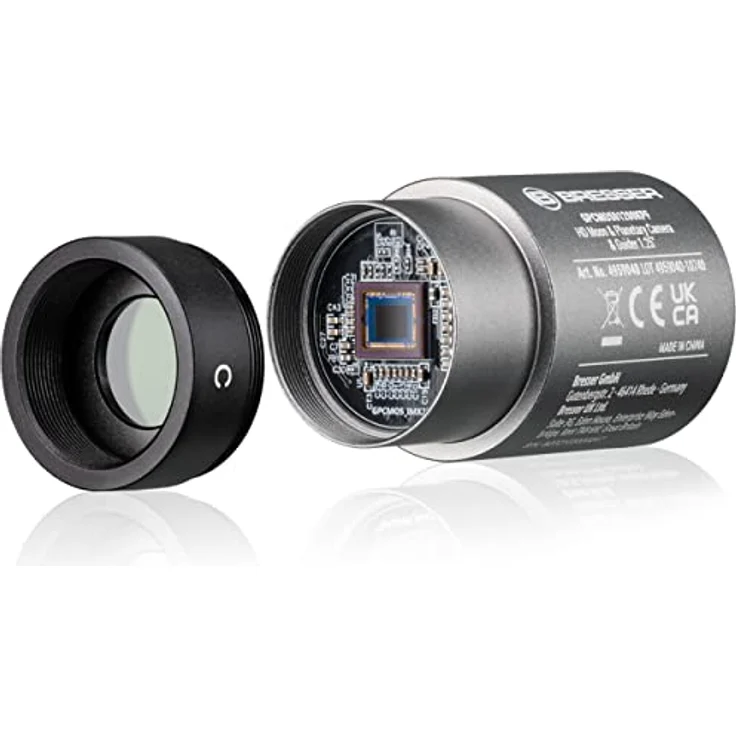 Bresser HD Mond & Planeten Kamera & Guider 1.25" - Astrofoto-Farbkamera & Autoguider für Teleskop Nachführung, Sony IMX225 Sensor – Bild 1