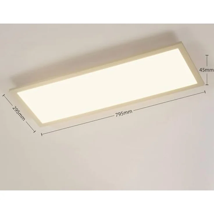 Arcchio LED Panel 'Enja' dimmbar in Weiß aus Aluminium - Bürolampe, Deckenlampe, Deckenleuchte, Lampe, Arbeitszimmerleuchte – Bild 4
