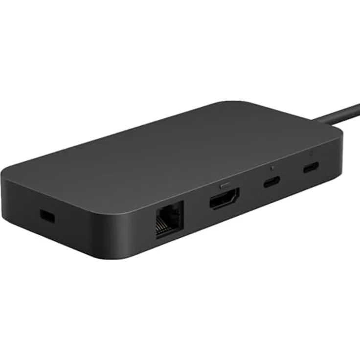 Microsoft Surface USB4 Dock - USB4 - 100 W - 1000 Mbit/s - Schwarz - 60 Hz