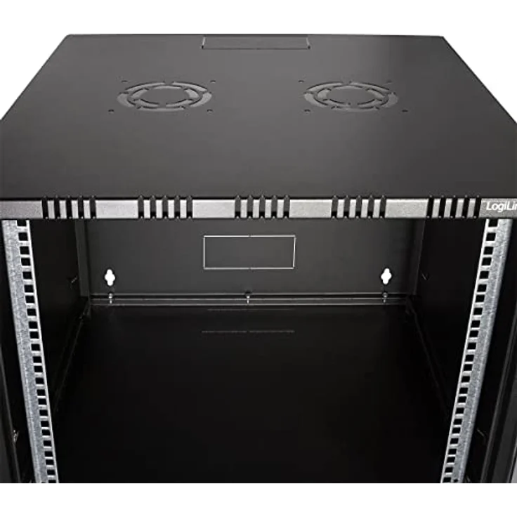 LogiLink W12A40B Wandschrank 12HE (400mm Tiefe), Flat Pack (unmontiert), 48,26 cm (19 Zoll) schwarz – Bild 6