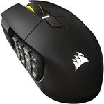 Corsair Scimitar Elite Wireless SE MMO Gaming Maus – 33.000 DPI, 16 programmierbare Tasten, einstellbarer Key Slider™, bis zu 150 Std. Akku – Gunmetal