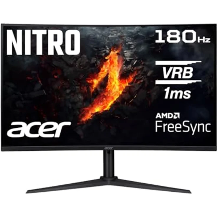 Acer Nitro XZ322QUV3 31,5 Zoll Gaming Monitor WQHD, VA, 180Hz, Curved, FreeSync Premium, schwarz – Bild 1