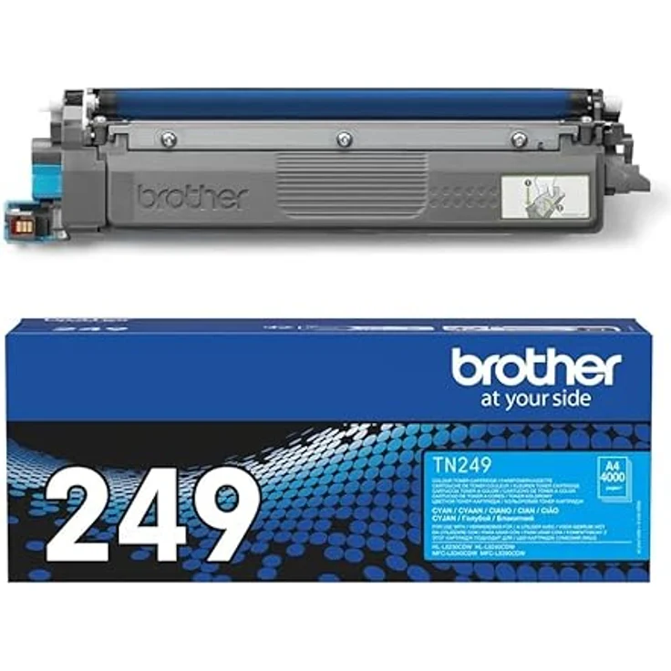Brother Original TN-249C Tonerkartusche Cyan, Druckleistung bis zu 4.000 Seiten, hochwertige Originalpatrone – Bild 3