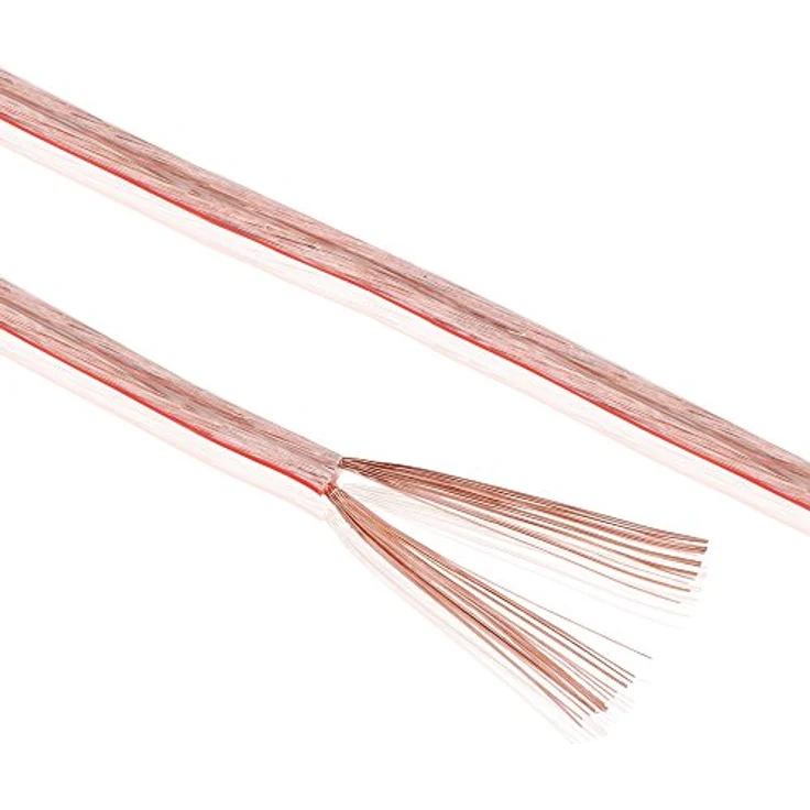 Sonero® 30 Meter 2x4,00mm² CCA Lautsprecherkabel/Boxenkabel, Farbe: transparent – Bild 4