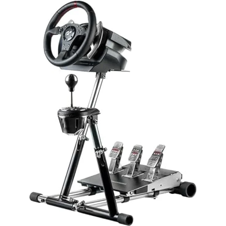 Wheel Stand Pro SUPER TX, DELUXE V2 Lenkradständer für THRUSTMASTER T300RS/TX/T150/TMX + RGS+ GTS, Gaming-Lenkradständer, blau – Bild 3