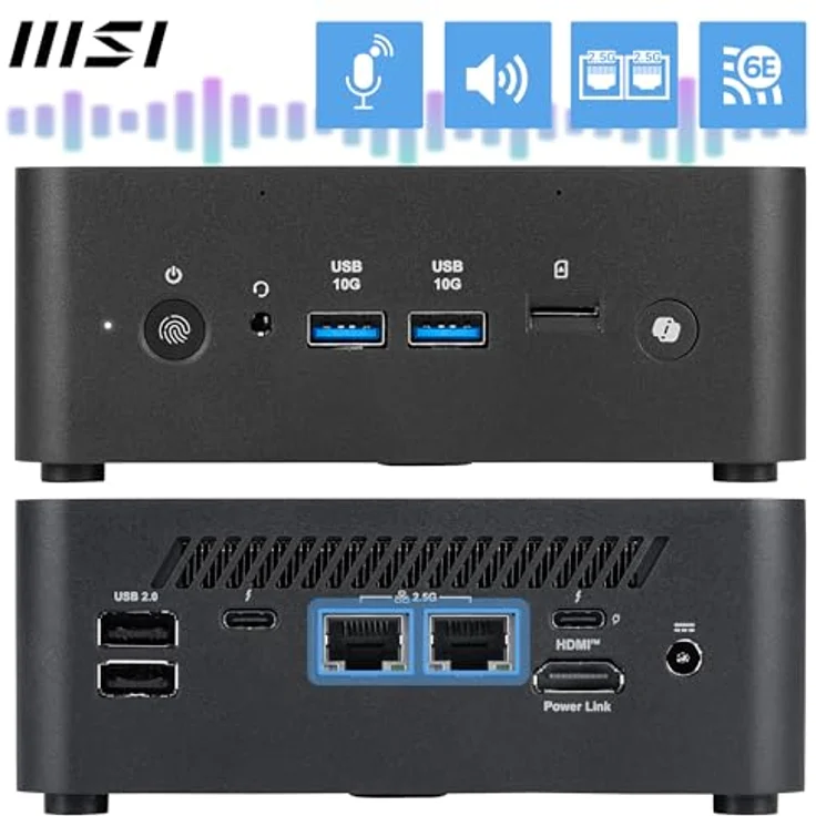 MSI Cubi NUC AI+ 00B20611-030, Mini-PC mit Intel Core Ultra 7, 32 GB RAM, 1024 GB SSD, Intel Arc 140V, Windows 11 Pro – Bild 4