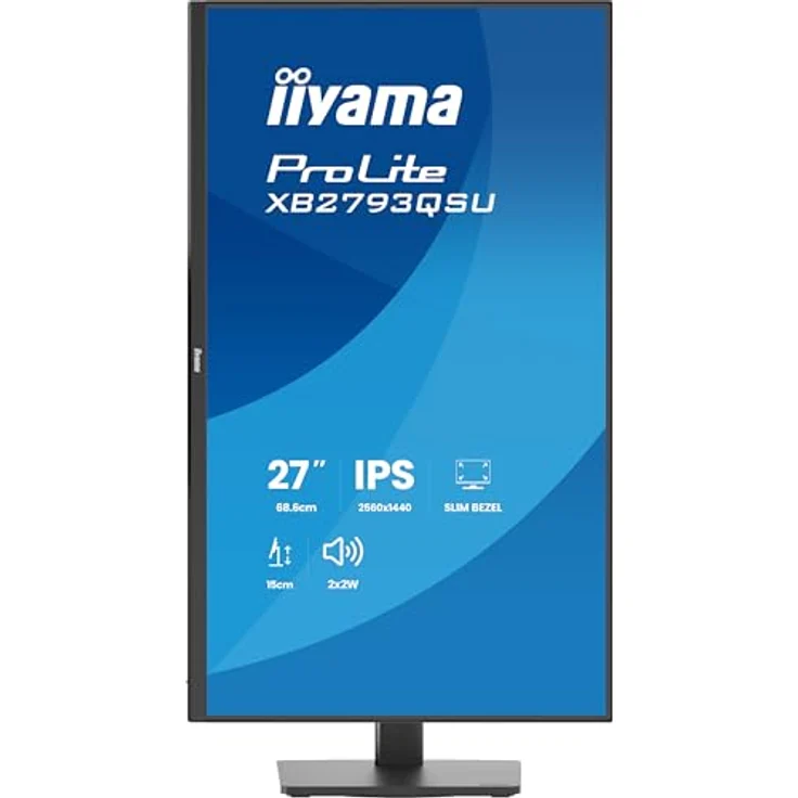 iiyama Prolite XB793QSU-B1, 68,5 cm (27") QHD IPS LED-Monitor mit Höhenverstellung, Pivot, Adaptive Sync, schwarz – Bild 4