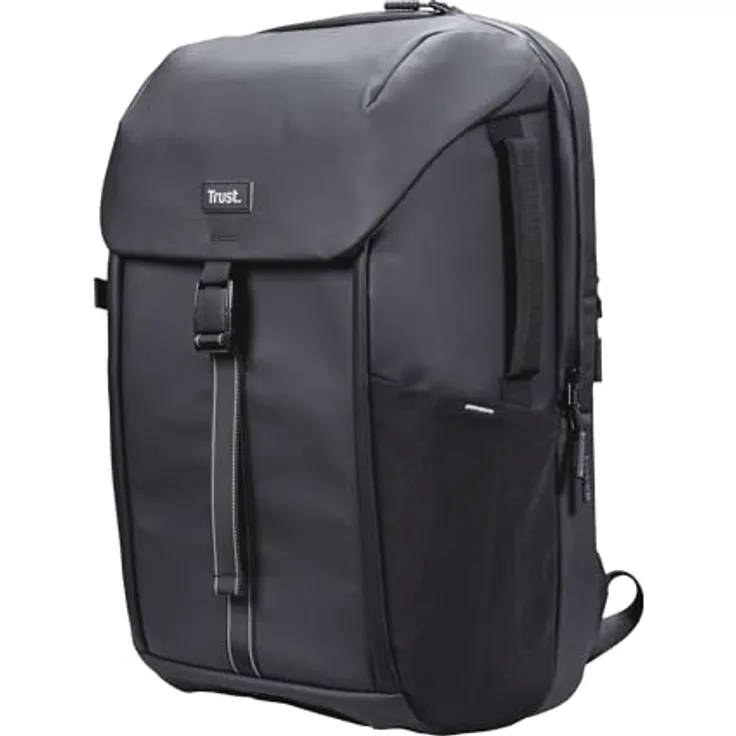 TRUST Jersey Rucksack, wasserdicht für Notebooks bis 17", 25 L Volumen, schwarz